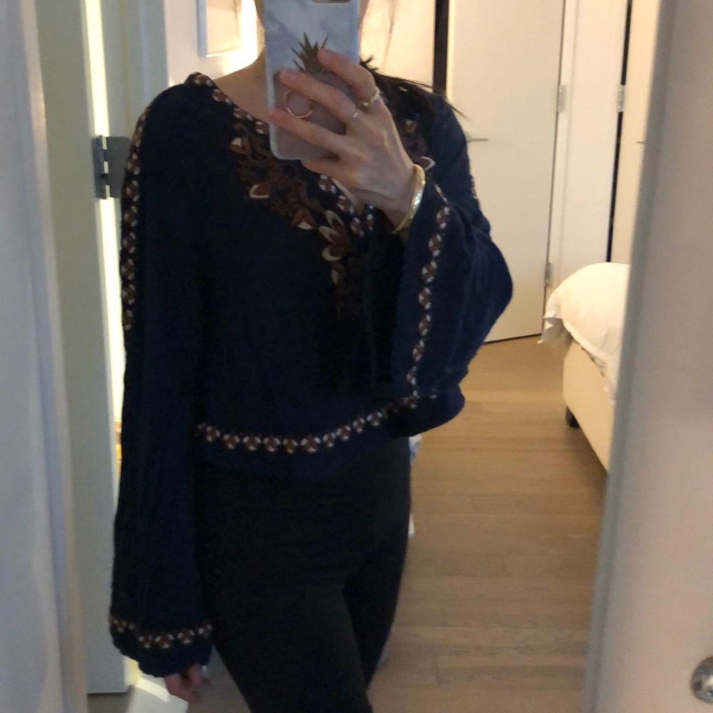 Free people bell sleeve top